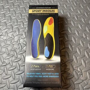 MABITUS Sport Insoles Anti-fatigue & Foot Care S 3.5 X 10 Cropping NIB Feet Care
